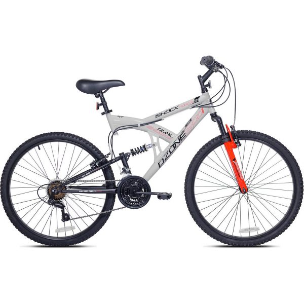 500 Men's Shock Force 26 in 21-Speed Full Suspension Mountain Bike (falta asiento) - Image 2