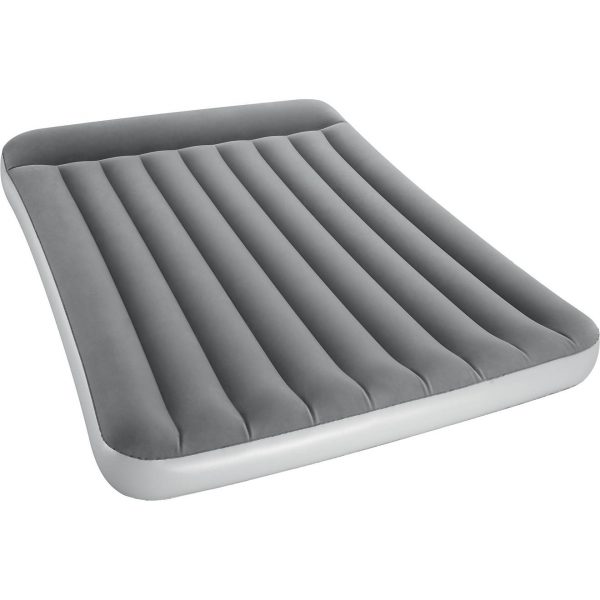 Single High Queen-Size Air Mattress with Built-In Pump - Image 2