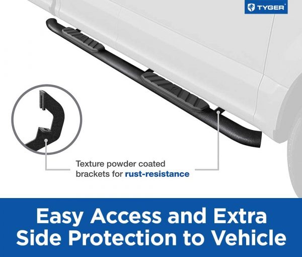 Tyger Rider Running Boards Compatible with 07-18 Chevy Silverado/GMC Sierra 1500 - Image 2
