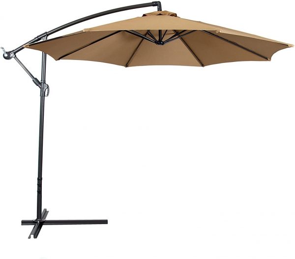 Hanging patio umbrella aluminum outdoor cantilever umbrella crank lift - Image 3