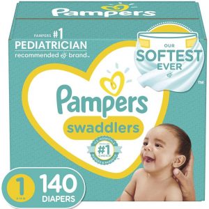 140 count pampers swaddlers disposable baby diapers