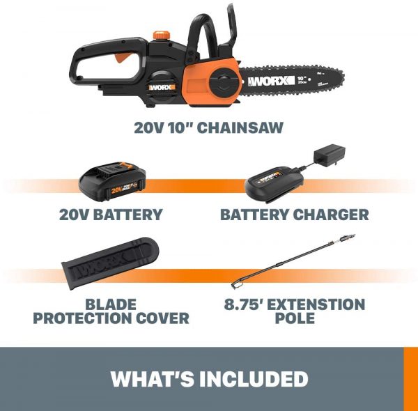 Powershare cordless electric pole saw & chainsaw - Image 5