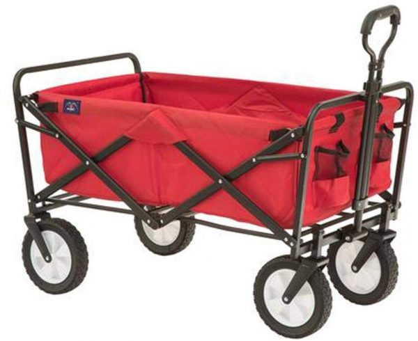 Collapsible folding outdoor utility wagon