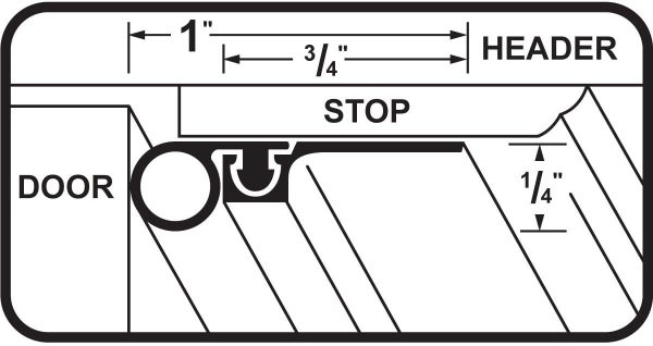 36-Inch by 84-Inch Flat Profile Door Jamb Weather-strip Kit with Screws - Image 2