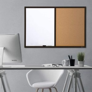 Combination Whiteboard & Corkboard