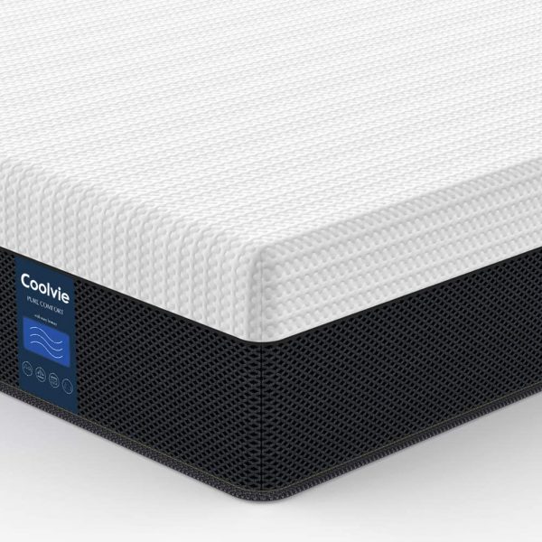 Queen Mattress, Coolvie Cool Memory Foam Mattress Pocket Spring Hybrid Mattress 10 Inch - Image 6