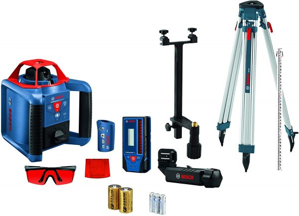REVOLVE900 GRL900-20HVK Exterior 1000ft Range Horizontal/Vertical Self-Leveling Cordless Rotary Laser Kit with Tripod - Image 2