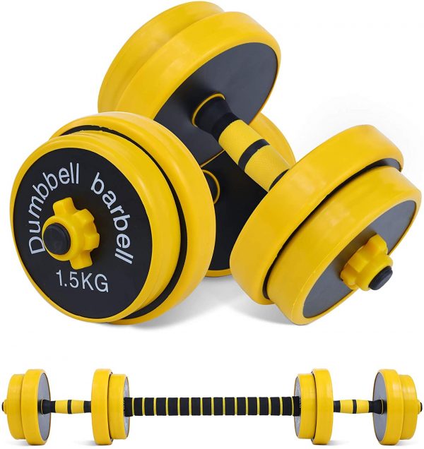 Adjustable Dumbbell Barbell Weight Pair