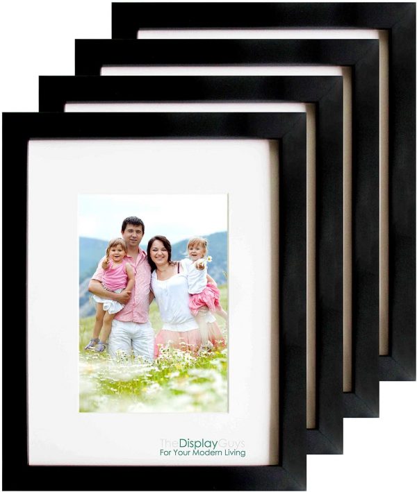 Matte Black solid Pine wood picture frame