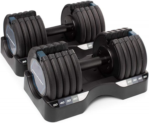 50 lb select a weight dumbbell pair black