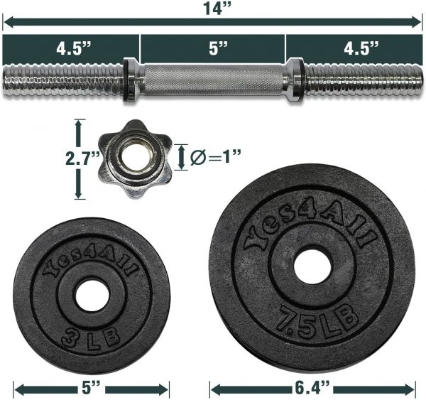 Adjustable Dumbbells - 50 lb Dumbbell Weights (Pair) - Image 2