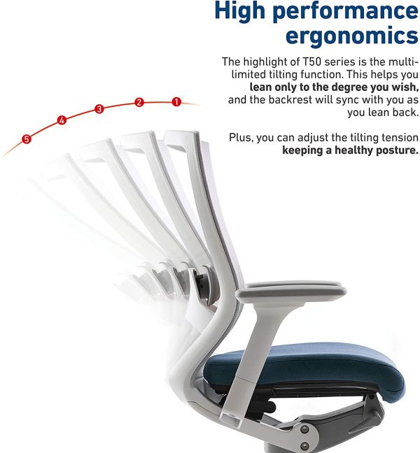 T50 Highly Adjustable Ergonomic Office Chair (TNB500LDA) - Image 3