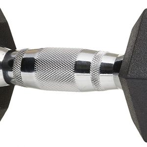 Basics Rubber Encased Hex Dumbbell Hand Weight