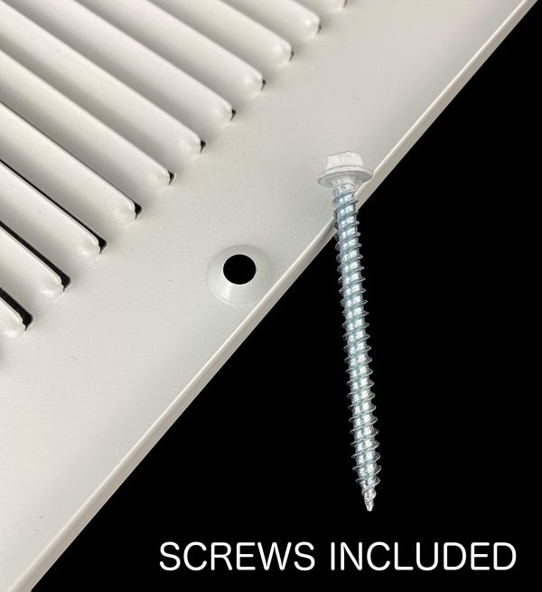 12" X 24" Steel Return Air Grille | HVAC Vent Cover Grill for Sidewall and Ceiling - Image 3