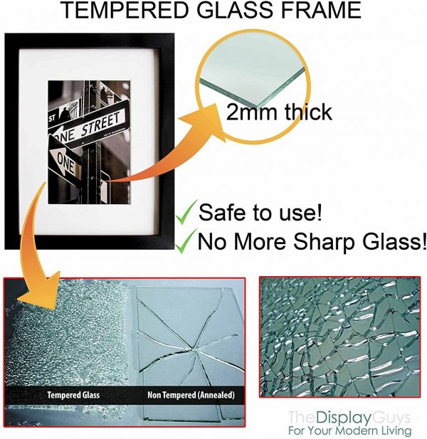 Matte Black solid Pine wood picture frame - Image 4