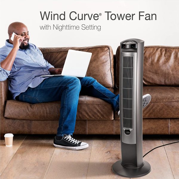 Portable Electric 42" Oscillating Tower Fan with Nighttime Setting, Timer and Remote Control for Indoor, Bedroom and Home Office Us - Image 4