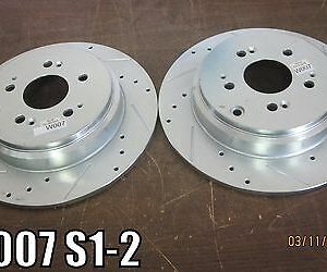 Power stop drilled rotor brake right and left