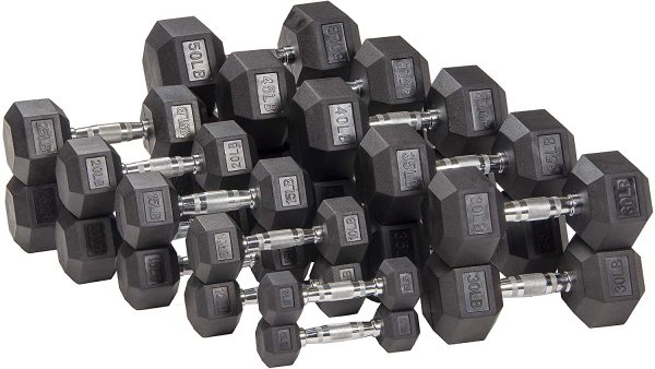 Rubber Encased Hex Dumbbell - Image 3