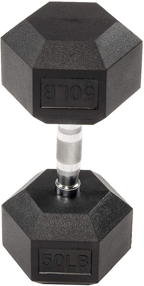 Rubber Encased Hex Dumbbell - Image 4